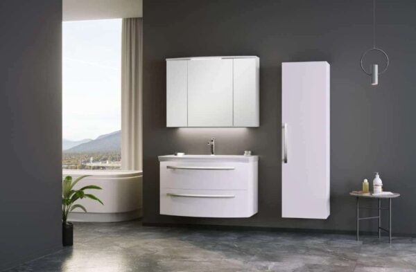 AQUASAN ORKA URLA MIRROR CABINET WASH BASIN 110 CM - Image 1